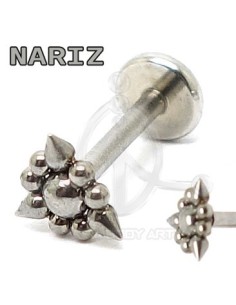 Labret Triangulo Pinchos (Rosca interna)