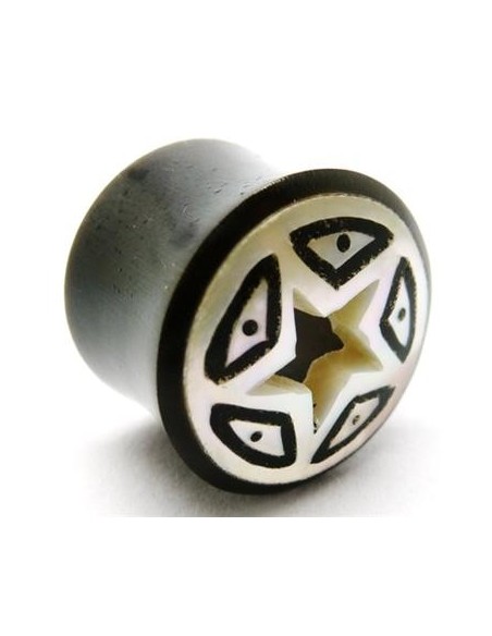 Dilatador hueso con logo estrella en nacar Dilatador hueso con logo estrella en nacar