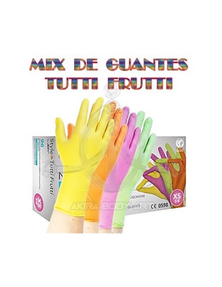 Guantes de Nitrilo TUTTI FRUTTI Guantes de Nitrilo TUTTI FRUTTI
