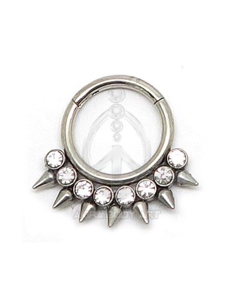 Aro Segmentado pinchos con joyas