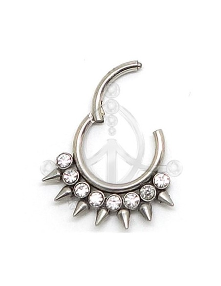 Aro Segmentado pinchos con joyas