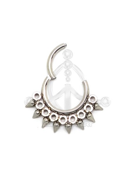 Aro Segmentado pinchos con joyas