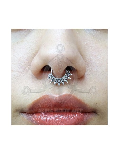 Aro Segmentado pinchos con joyas