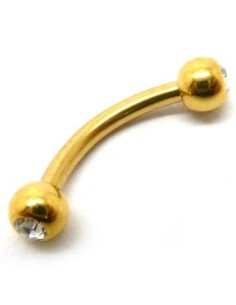 Minibanana Joya anodizado Oro
