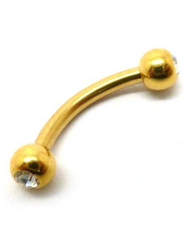 Minibanana Joya anodizado Oro