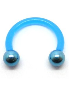 Circular barbel bio-plast bola titanio
