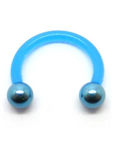 Circular barbel bio-plast bola titanio