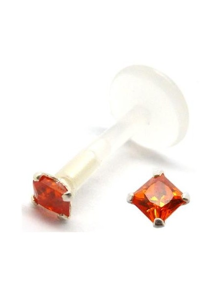 Labret bio-plast joya cuadrada Labret bio-plast joya cuadrada