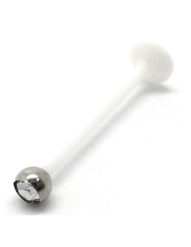 Labret Bio-plast largo  bola joya