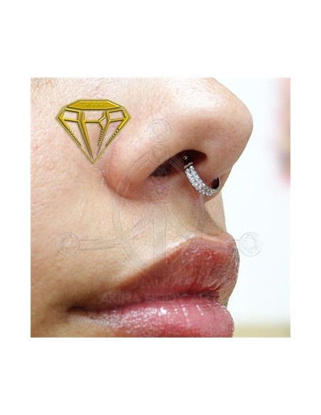 Aro segmentado 2 aros - joyas