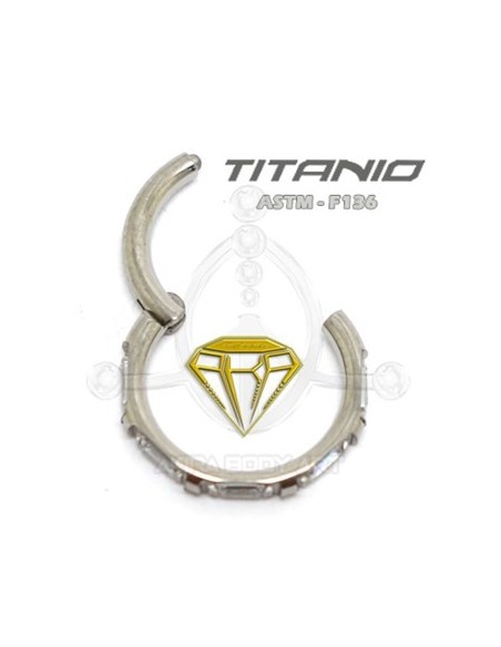 Aro segmentado 5 joyas