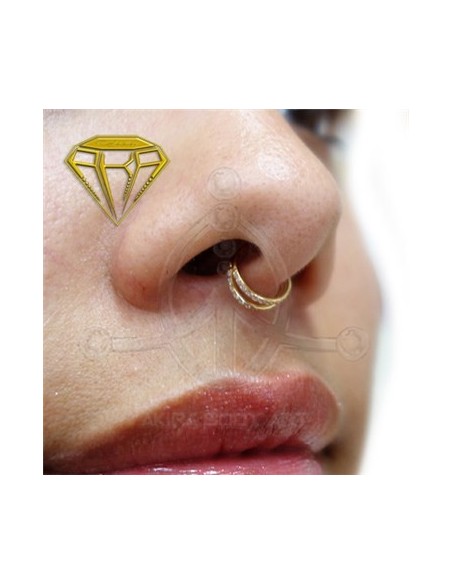 Aro segmentado 2 aros - joyas