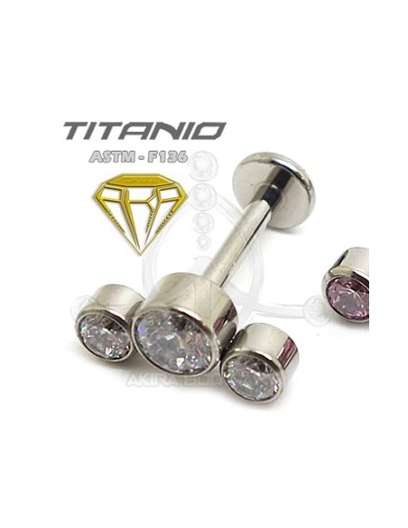 Labret Titanio 3 joyas Labret Titanio 3 joyas