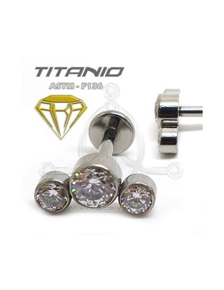 Labret Titanio 3 joyas Labret Titanio 3 joyas