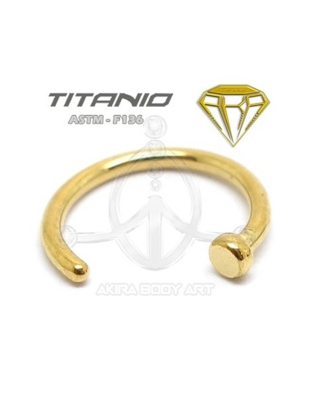 Aro de fácil inserción – Titanio ORO Aro de fácil inserción – Titanio ORO