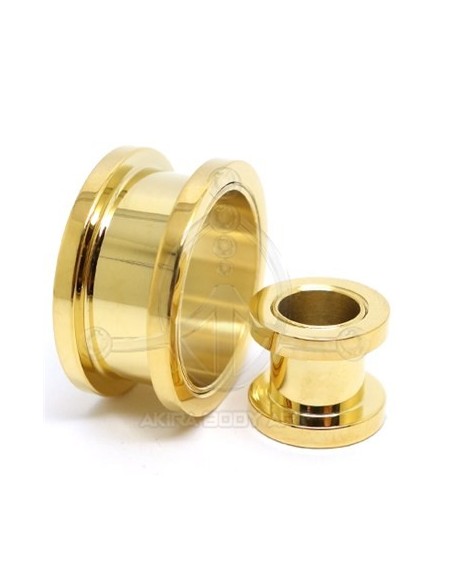 GOLD Steel Threaded Tunnel GOLD Steel Threaded Tunnel