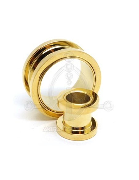 GOLD Steel Threaded Tunnel GOLD Steel Threaded Tunnel