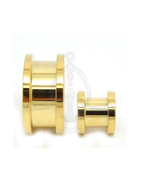GOLD Steel Threaded Tunnel GOLD Steel Threaded Tunnel
