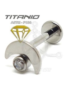 Labret Luna Joya (Titanio Rosca interna)
