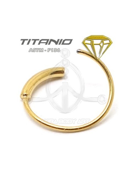 Aro Flexible Titanio Oro