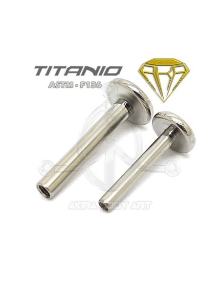 Barra de Labret Titanio. Rosca Interna Barra de Labret Titanio. Rosca Interna