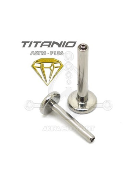 Barra de Labret Titanio. Rosca Interna Barra de Labret Titanio. Rosca Interna