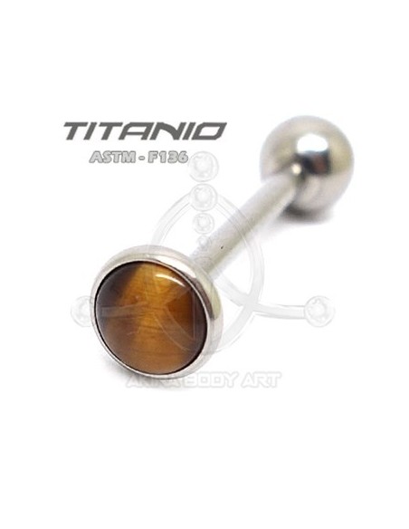 Barbell OJO DE TIGRE - Titanio Barbell OJO DE TIGRE - Titanio