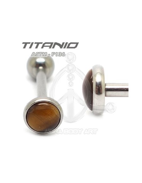 Barbell OJO DE TIGRE - Titanio Barbell OJO DE TIGRE - Titanio