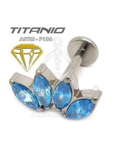 Labret PETALOS (Titanio Rosca interna)
