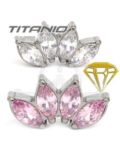 Labret PETALOS (Titanio Rosca interna) 2