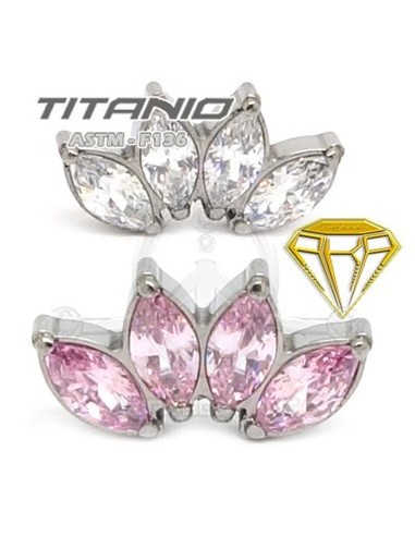 Labret PETALOS (Titanio Rosca interna)