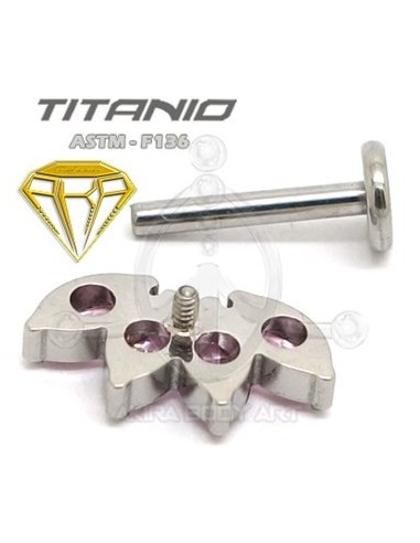 Labret PETALOS (Titanio Rosca interna)