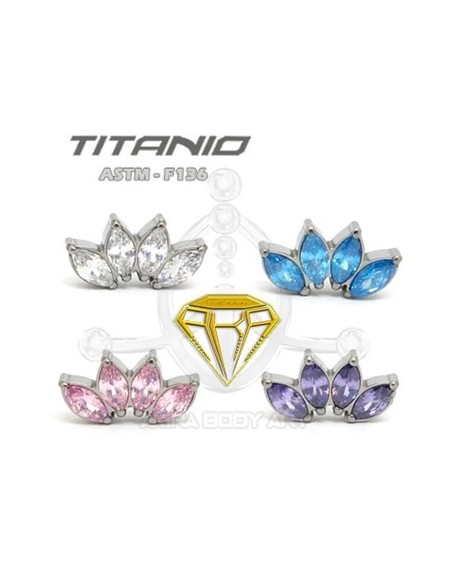 Labret PETALOS (Titanio Rosca interna) Labret PETALOS (Titanio Rosca interna)