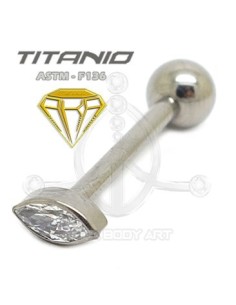 Barbell OJO DE CRISTAL - Titanio