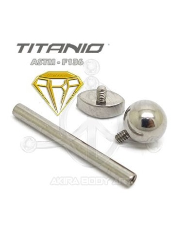 Barbell OJO DE CRISTAL - Titanio