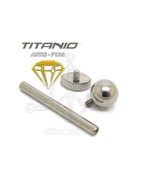 Barbell OJO DE CRISTAL - Titanio Barbell OJO DE CRISTAL - Titanio
