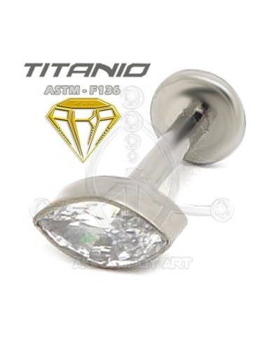 Labret OJO DE CRISTAL - Titanio