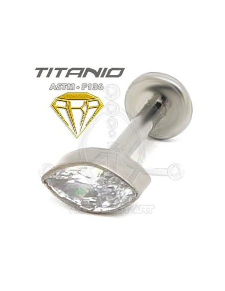 Labret OJO DE CRISTAL - Titanio Labret OJO DE CRISTAL - Titanio