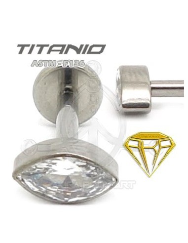 Labret OJO DE CRISTAL - Titanio