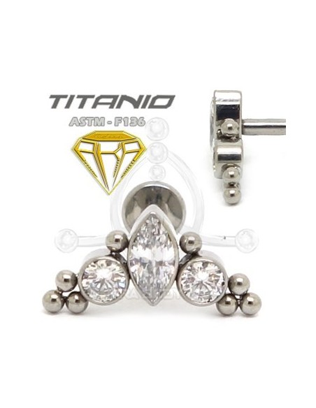 Labret JOYAS con Bolas - Titanio Labret JOYAS con Bolas - Titanio