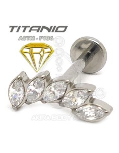 Labret PÉTALOS - Titanio