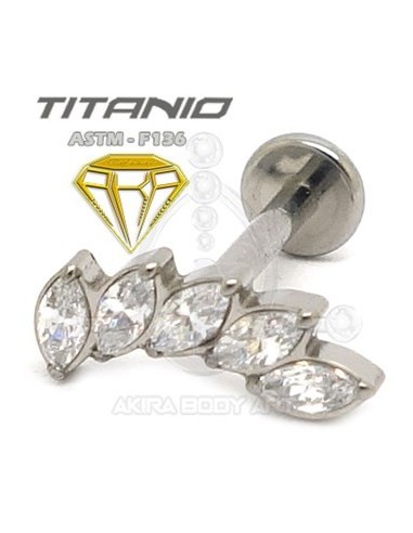 Labret PÉTALOS - Titanio