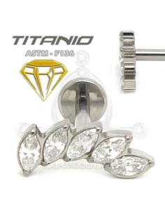Labret PÉTALOS - Titanio 2