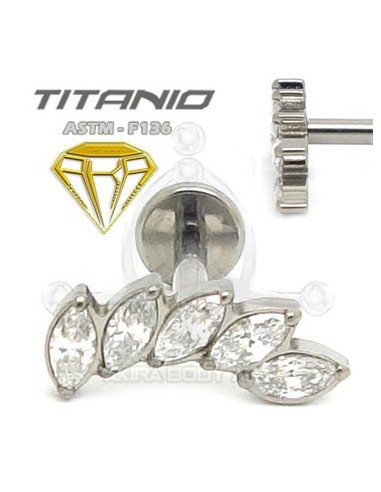 Labret PÉTALOS - Titanio