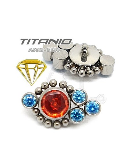 Repuesto JOYAS Colores con Bolas - Titanio