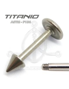 Labret pincho titanio crudo