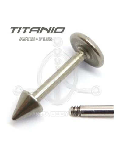 Labret pincho titanio crudo