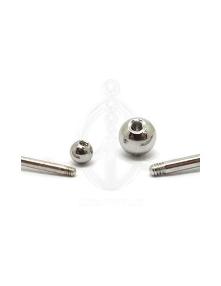 Barbel acero 316L Barbel acero 316L
