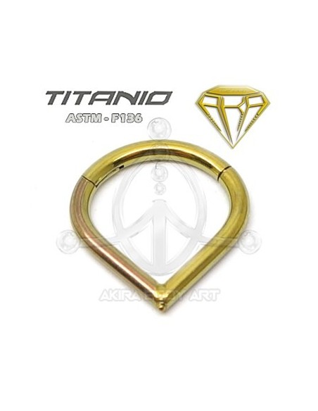 Aro Segmentado LAGRIMA Oro - Bisagra