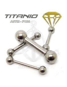Barbell Titanio. Rosca Interna - GROSOR
